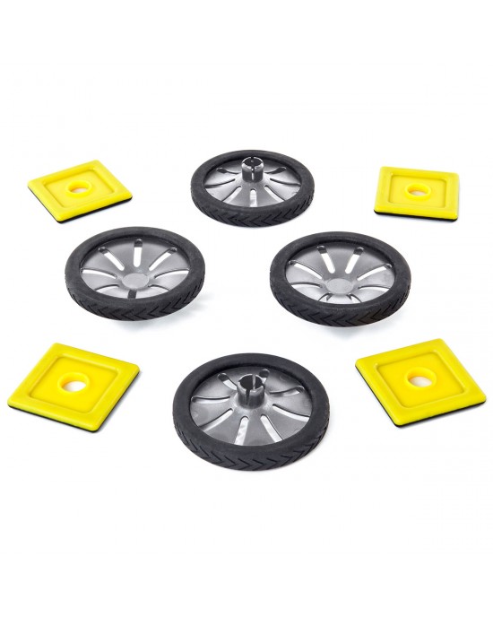 Magnetic Polydron Add-on Wheels