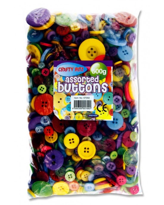 Assorted Button Classpack 500g