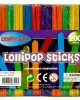 CRAFTY BITZ BAG 200 JUMBO LOLLIPOP STICKS - COLOURED