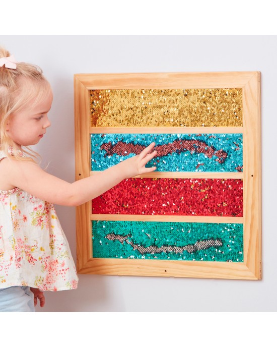 Mark Making Sequin Stripe Board