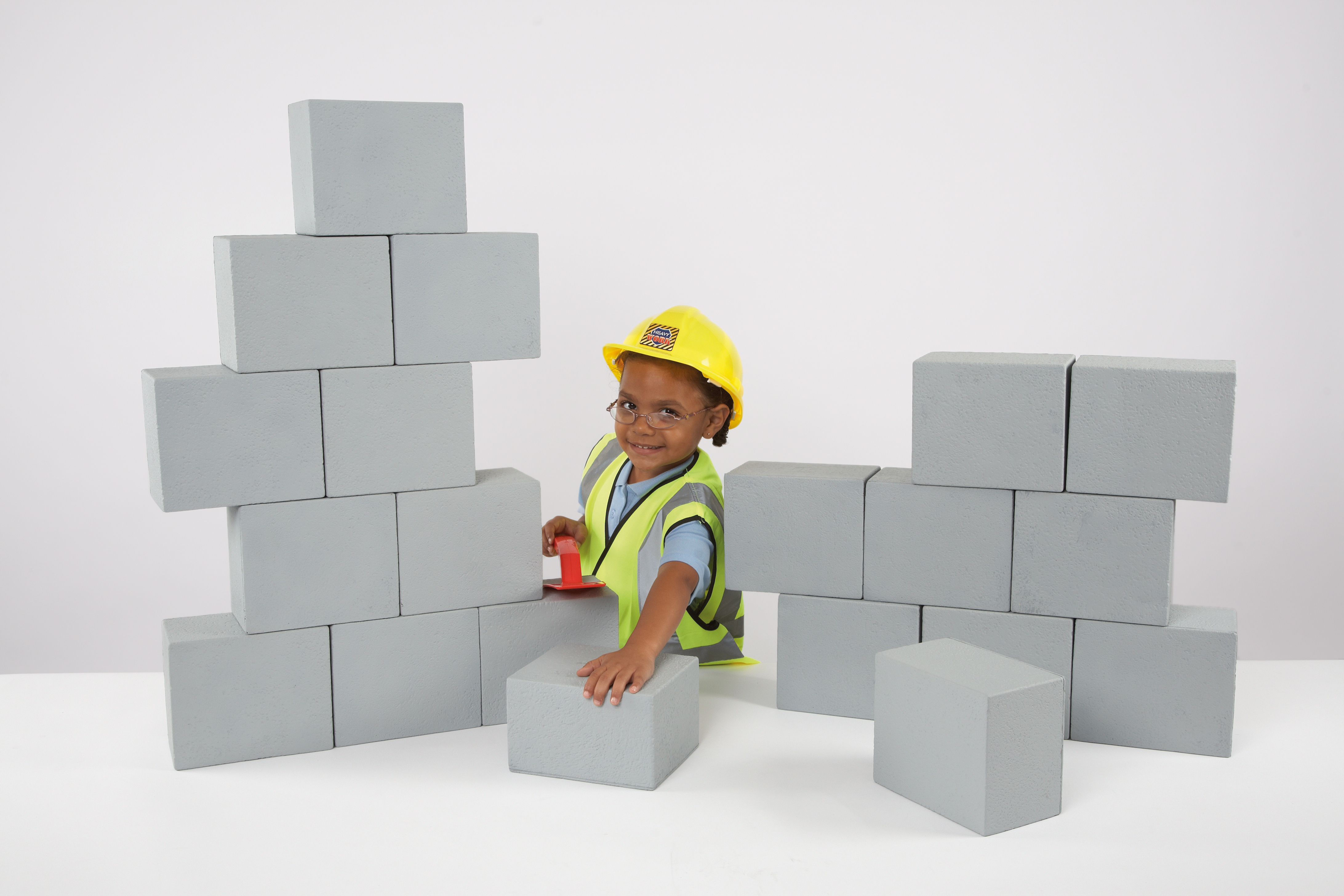  Playlearn 25pc Foam Brick Building Blocks for Kids