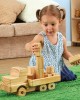 Giant Wooden Truck with Building Blocks