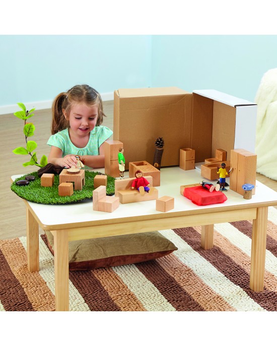 Wooden toddler Dolls House Accessories