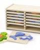 Block Puzzle -12 pcs Set w/Storage Shelf