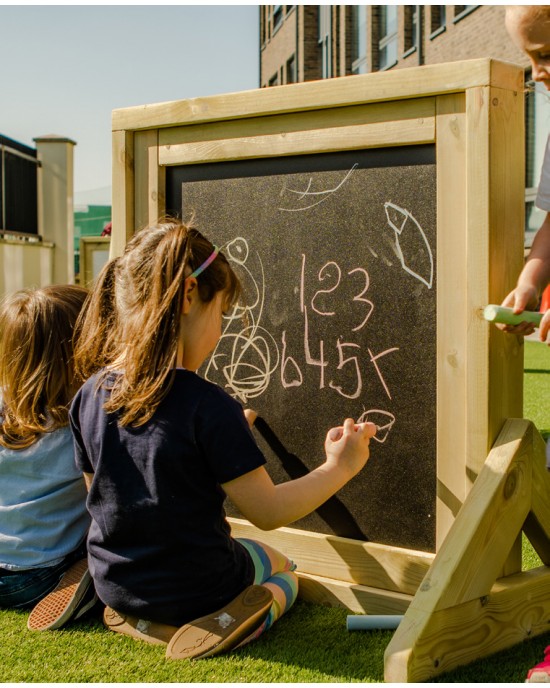 SQUARE DOUBLE SIDED FREE STANDING CHALKBOARD (Last One!)