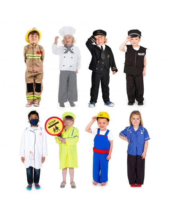 People in Our Community RolePlay Costumes (8 Outfits) (5-7 Years)