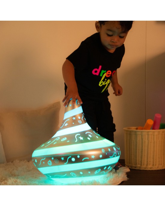 Giant Light and Sound Spinning Top