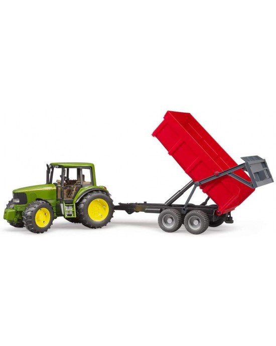 John Deere with Tipping Trailer