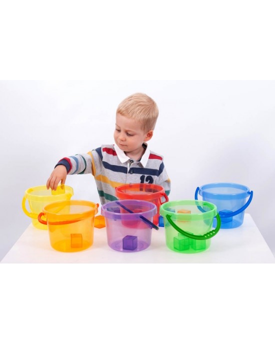 TRANSLUCENT COLOUR BUCKETS SET