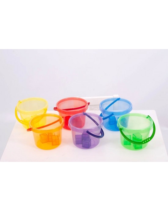 TRANSLUCENT COLOUR BUCKETS SET