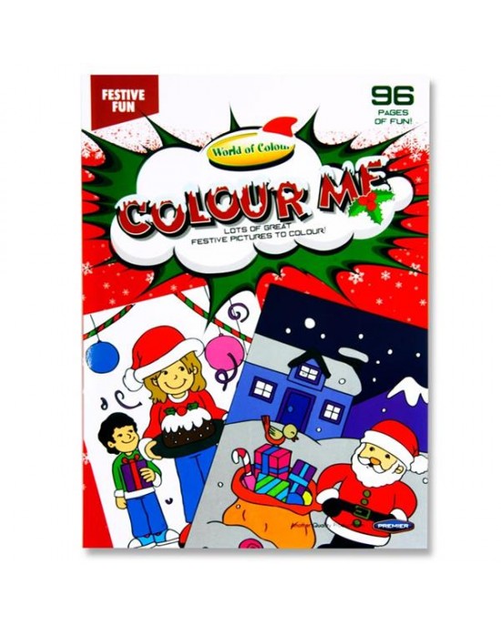 96 Page Christmas Colouring Book