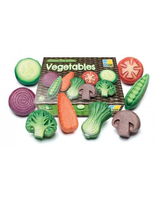 Vegetables – Sensory Play Stones (Set of 8)