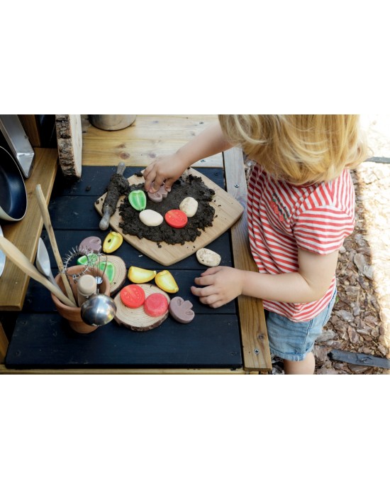 Pizza Toppings – Sensory Play Stones (set of 15)